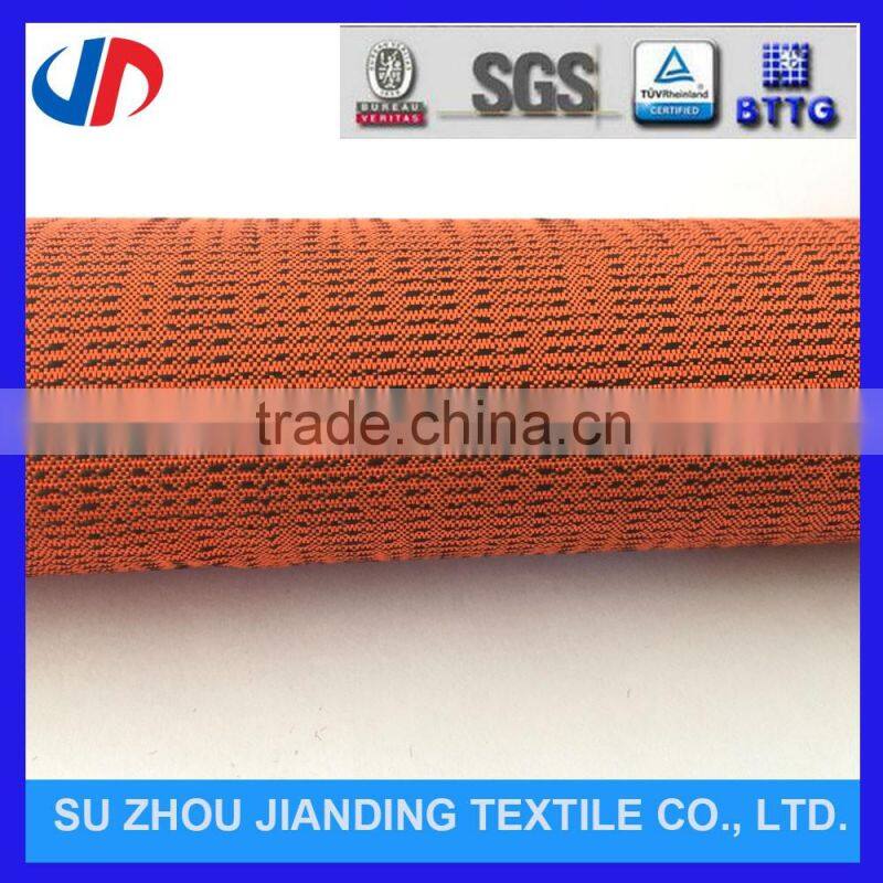 Polyester 300D Cationic Stripe Oxford Fabric with PU Coated for Handbag