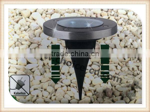 Solar Ground Light 4-Pack, for Garden Landscape Lighting, Pathway, Stairway