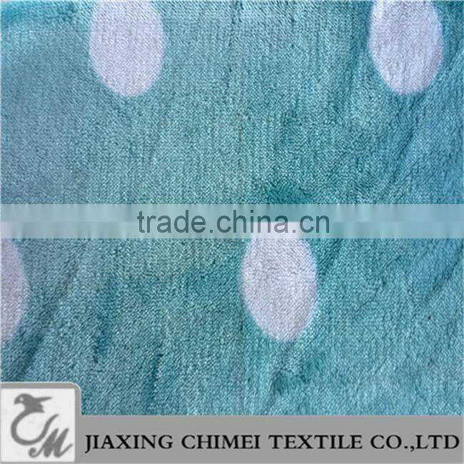 printed coral velvet faux fur