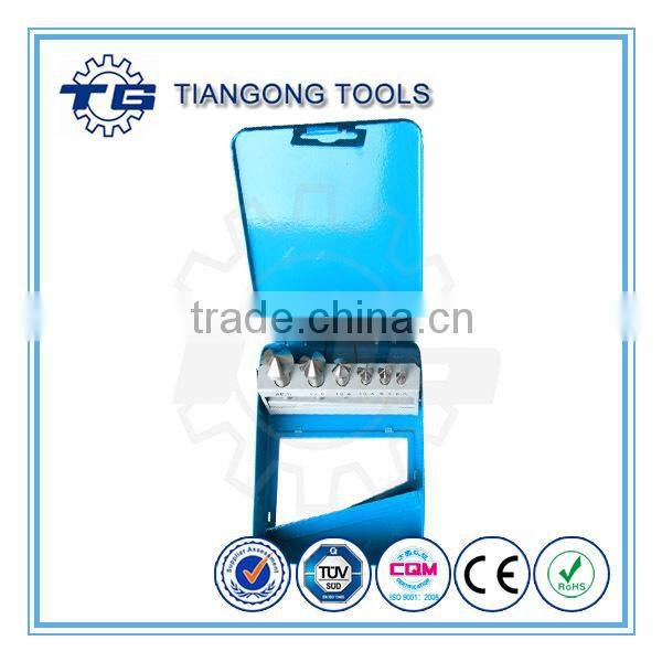 6pcs Three Flute Countersink Set