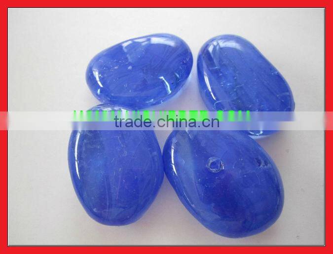 colored garden decorative glass pebbles