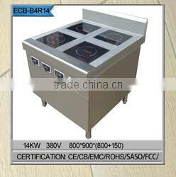 4 burner China electric commercial induction cooking