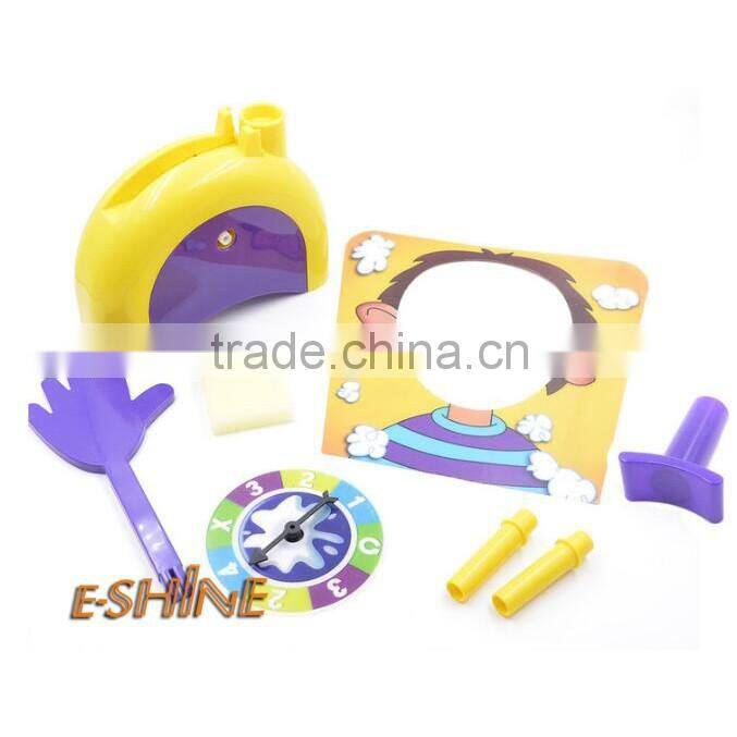 2016 New Rocket Games Pie Face Funny Exciting Plastic Game Toy Running Man Pie Face