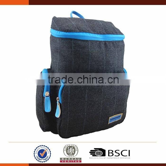 Customizable Plain Cotton Square Backpack College Bag