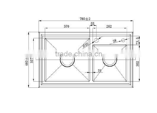 2016 hot sales Without Faucet used kitchen sinks for sale
