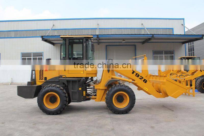 1800kg mini wheel loader 1.8 ton with air conditioner and joystick control for sale