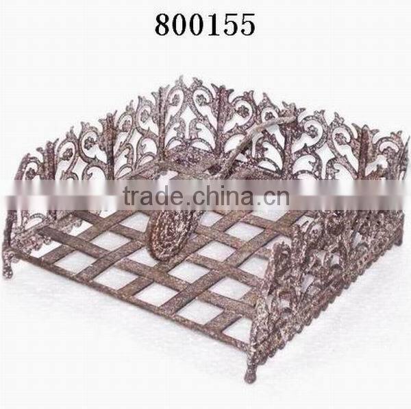 SHABBY CHIC KITCHEN TABLE ACCESSORIES METAL SERVIETTE NAPKIN HOLDER