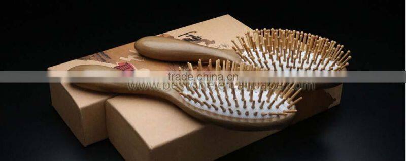 Cushion Natural Wood Air Vent Hair Brush