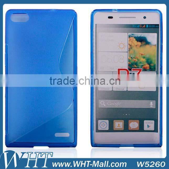 New Matte S Line TPU Soft Back Case for Huawei Ascend P7