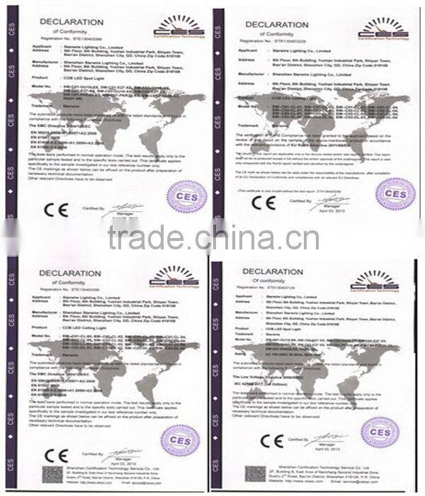 7w COB LED recessed wall light