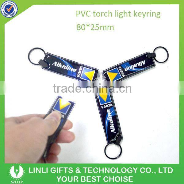 Brand Name Cheap Custom Led PVC Keyring for Football