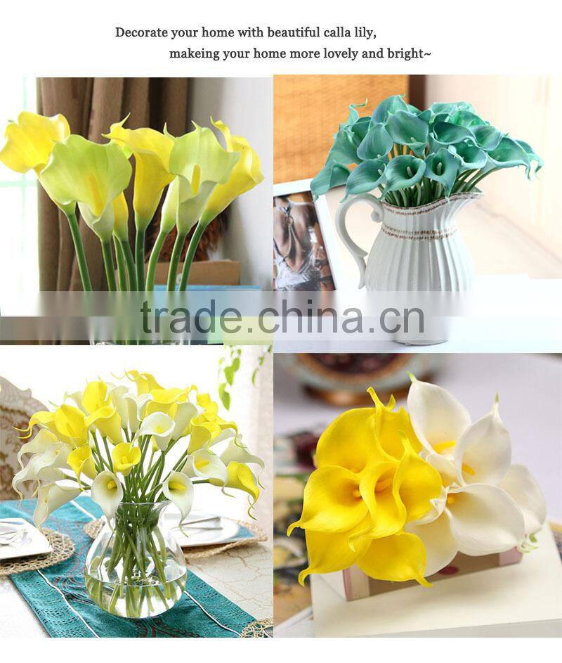 factory for sale pu material artificial calla lilies