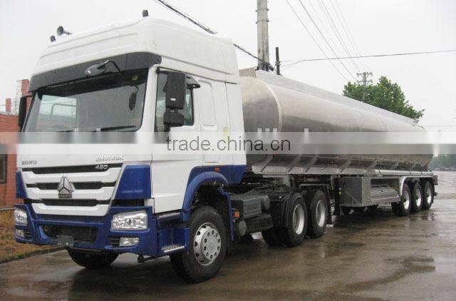 3 Axles Aluminium Tank Semi Trailer for Fuel Transportation