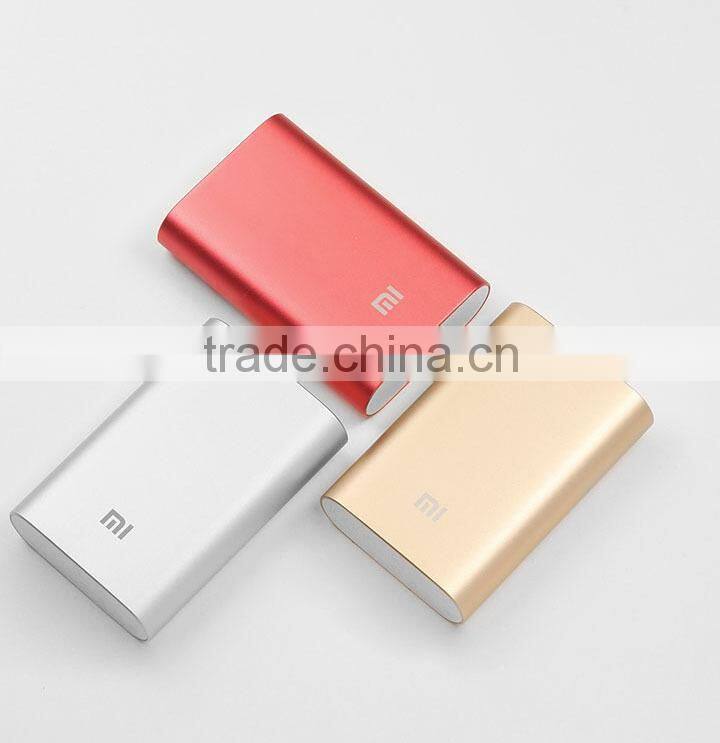 High quality wholesale xiaomi power bank 10400mah for promotion gift