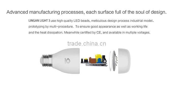 Android IOS APP lamp Intelligent Home light lamp Music playing energy light16 million colors Hue light lamp