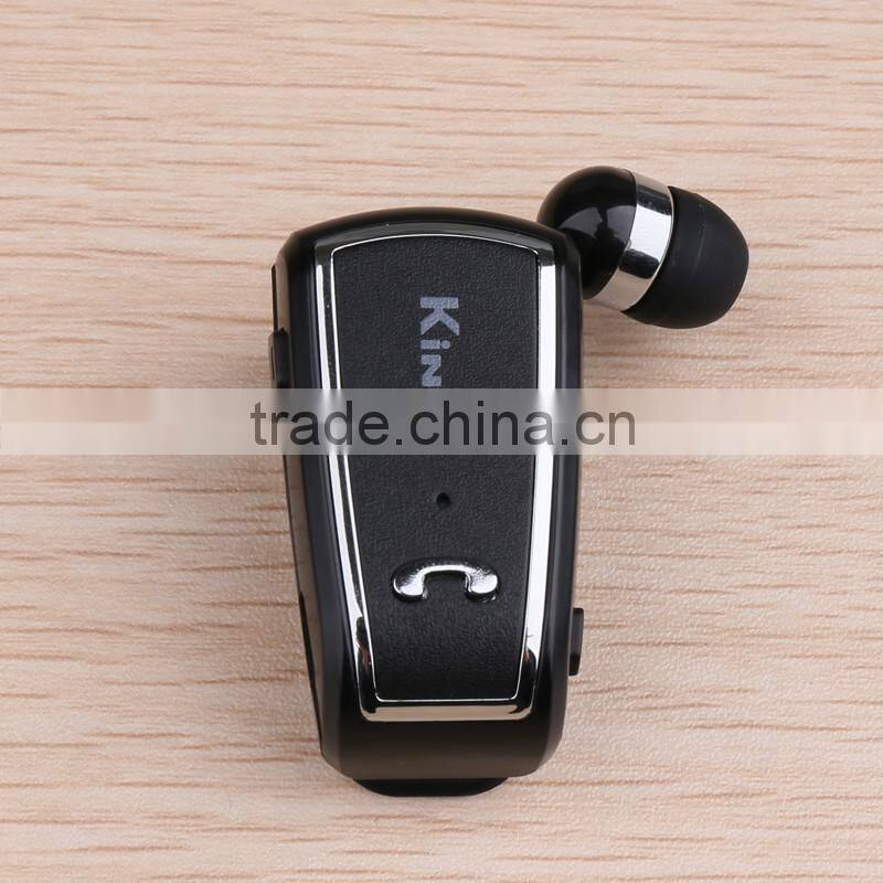 China Price Retractable Bluetooth Headset, Bluetooth V4.0 Bluetooth Headset for mobile phone