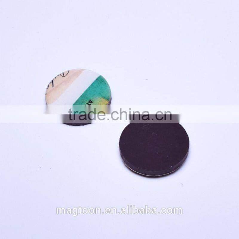 Promotional Butterfly Customized Round Shape Epoxy Resin Fridge Magent