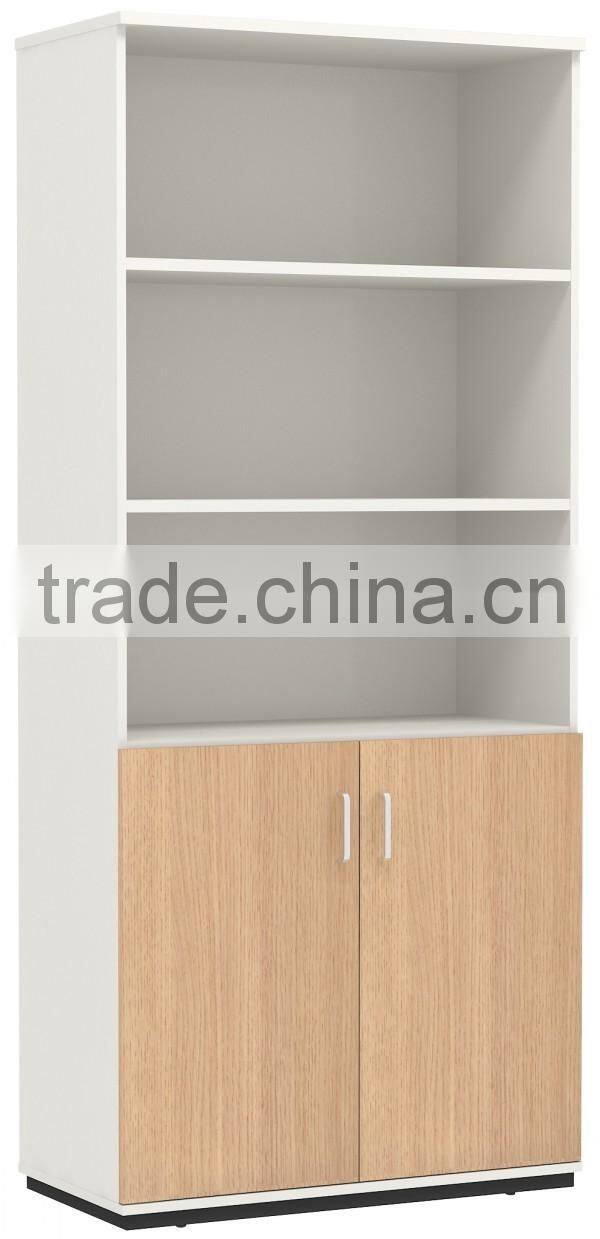 Office wooden filling cabinet locking wood storage bookcase