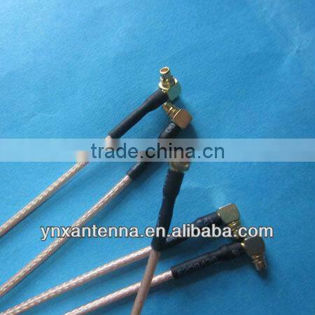 Smb Female Right Angle Bulkhead Rf Coaxial Connector For RG174 Cable