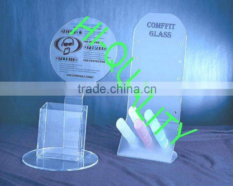 Black acrylic eyeliner stand/ Clear Acrylic Lipstick Display Stands