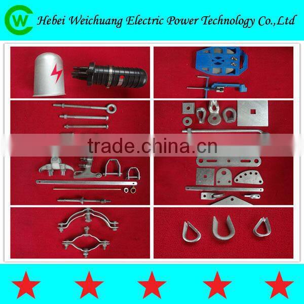 Hebei Weichuang high quality NLL aluminium bolt strain clamp dead end clamp tension clamp for pole transmission line hardware