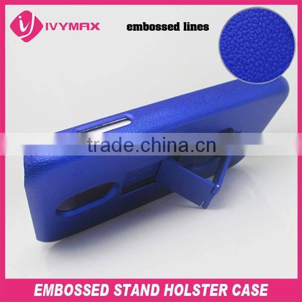 embossed stand holster injection case for samsung D710