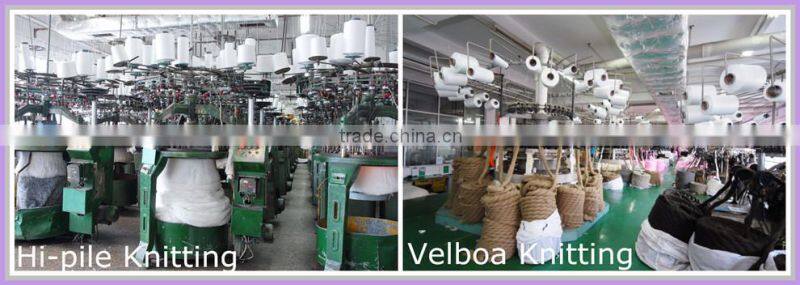 100% Acrylic super soft BOA plush knitting fur fabric clothing raw material alibaba china