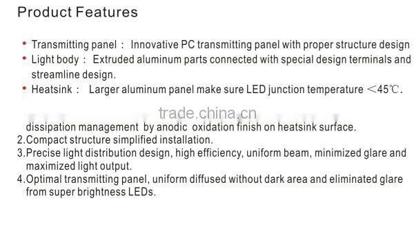 595*595mm LED flat panel light in Guzhen of china recessed
