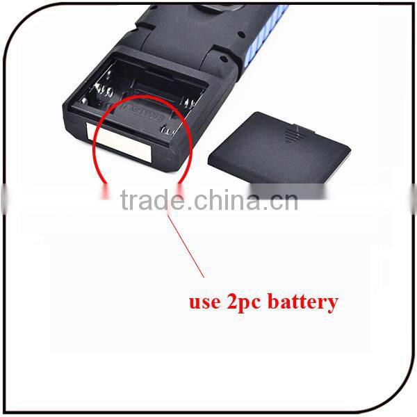 High power Dry Bettery 90 Bending Flexible strong magnet led COB work light with hook for car