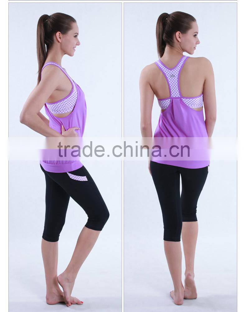 Ladies Dri Fit 92% Supplex 8% Lycra Fashion Designer Fitness Yoga Wear
