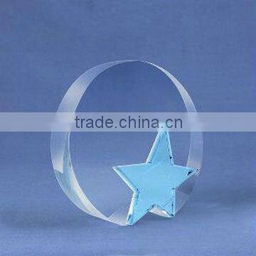 Fashion Design Crystal Award Plaques with Black Base for Corporate Souvenirs