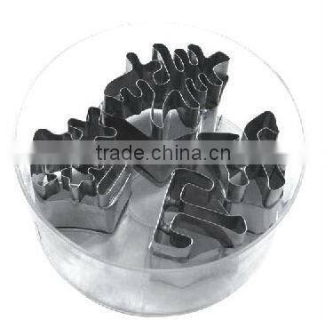 stainless steel custom letter shaped cookie cutters