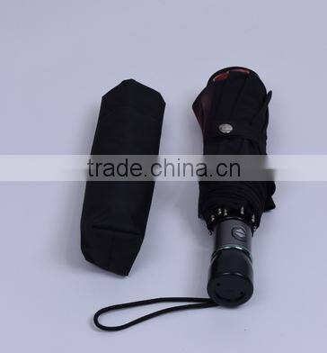 190T Fabric with Teflon Strong windproof superlight frame 8 ribs automatic travel umbrella with Aluminium frame