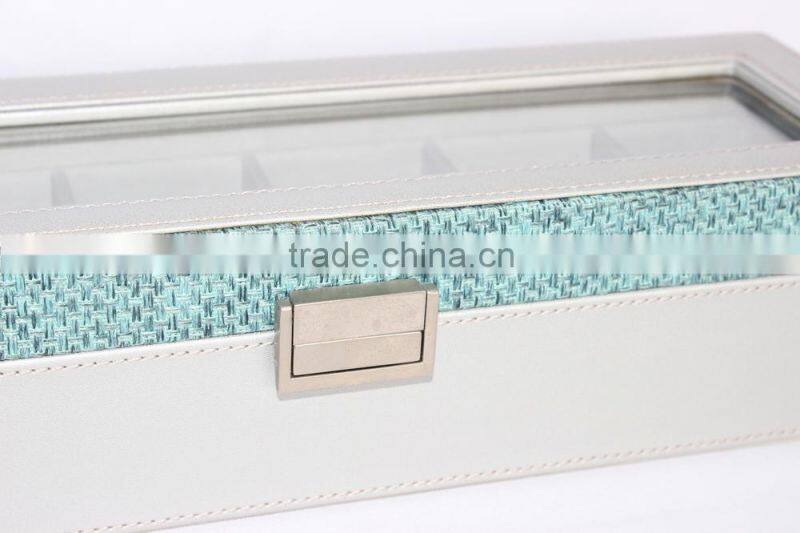 elegant leather watch box