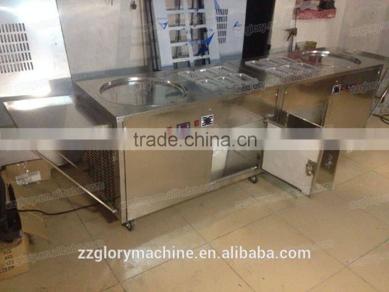 GL-F600 CE approved commercial fried ice cream roll machine