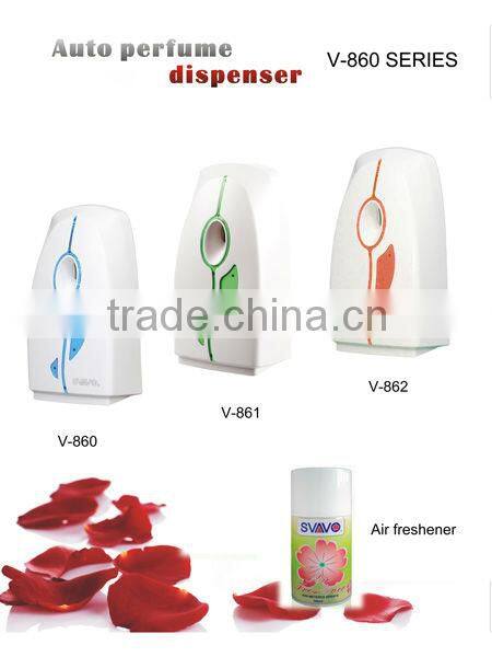 ABS plastic wall mounted auto perfume dispenser and spray V-860