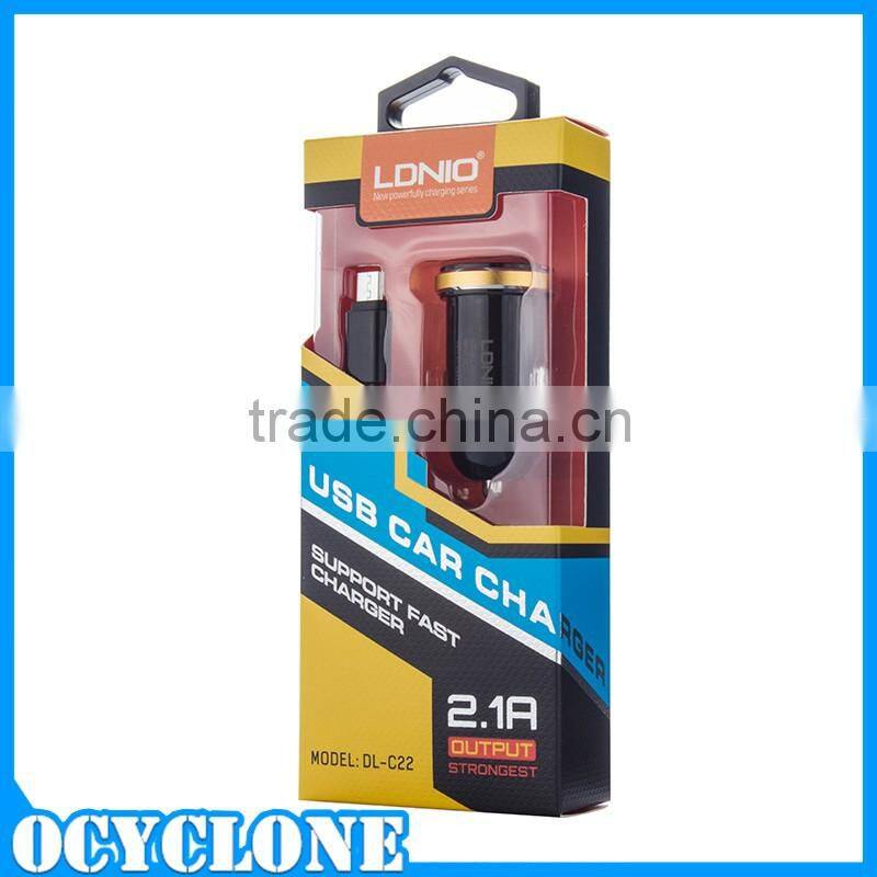 High quality usb car charger for HTC M9 10.5W DL-C22