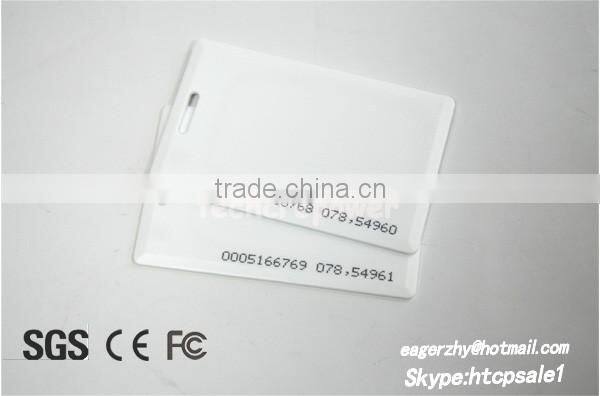 Clamshell Card Thick Proximity 125khz Card with numbers print outside