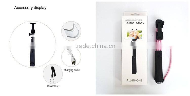 flexible selfie stick wired monopod Aluminum Alloy Pocket Selfie Stick