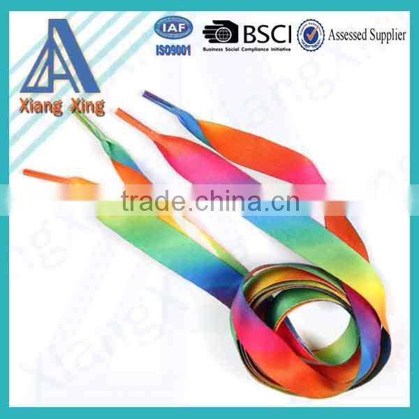 New design customized logo cheap colorful shoelaces