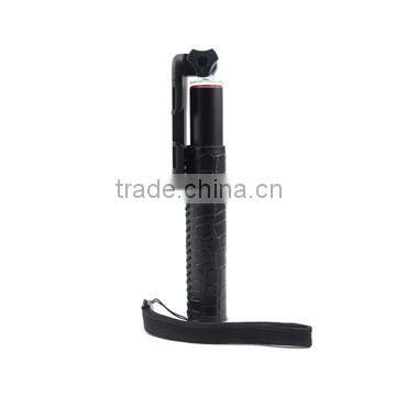 Super mini stainless selfie stick with foldable shape clip/Wire