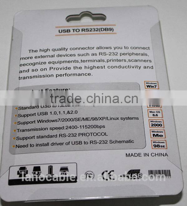 Usb to serial 9pin db9 rs232 adapter cable