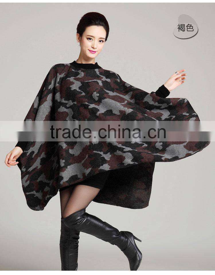 2015 Europe acrylic cape coat cloak