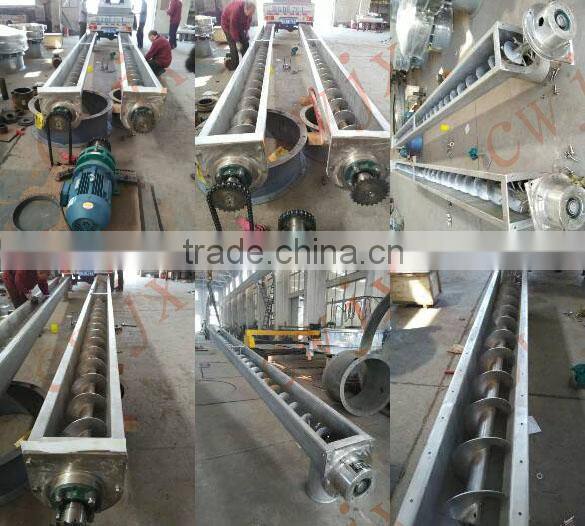 Stainless steel shaft screw conveyor for material handing equipment