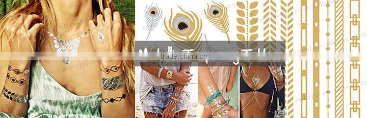 Wholesaler Flash Metallic Waterproof Temporary Tattoo
