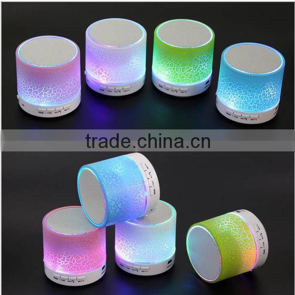Hot-selling mini wireless led bluetooth speaker bluetooth speaker with Led light OEM
