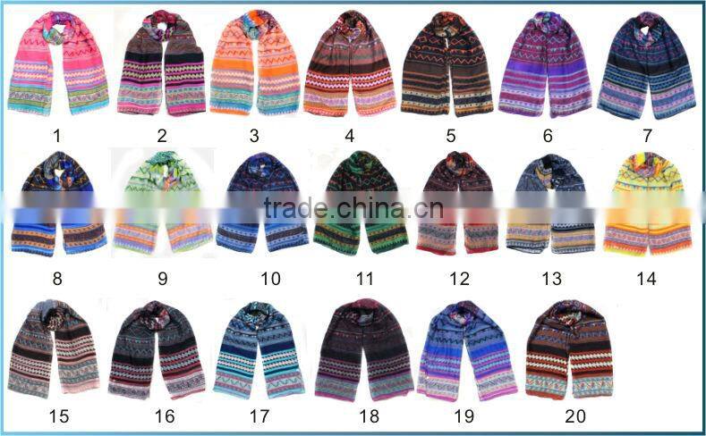 2014 aztec tribal pattern scarf