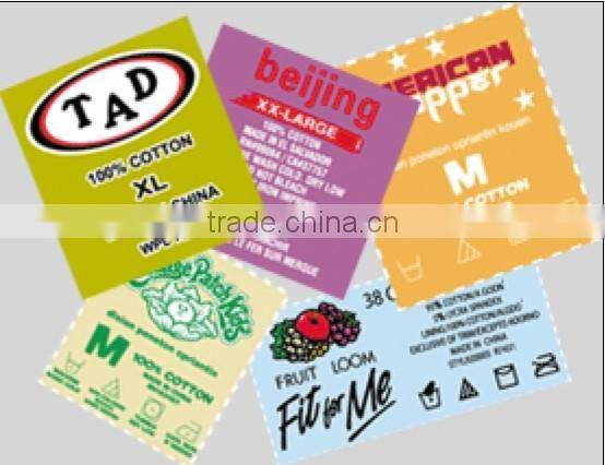 T-shirt iron on heat press label transfer printing on .