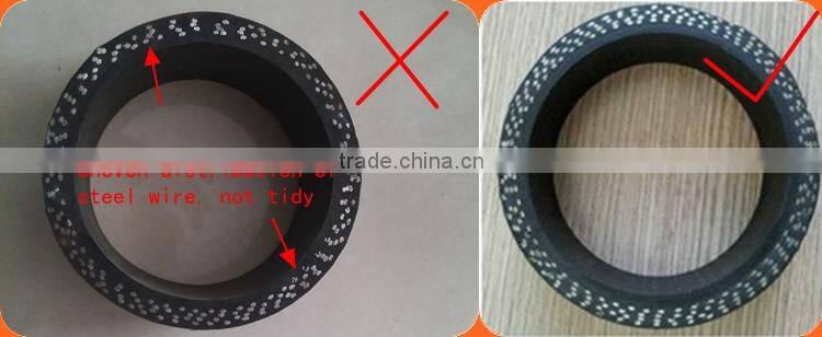 Over 10 years experience putzmeister 5'' concrete pump parts rubber hose pipe rubber spiral steel wire