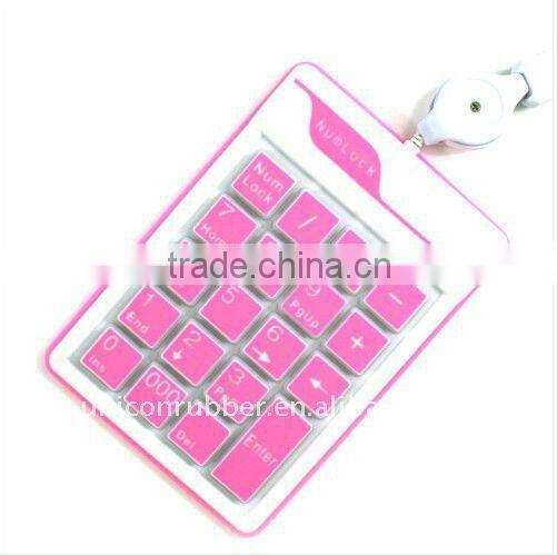 18 keys silicone mini numberic keyboard